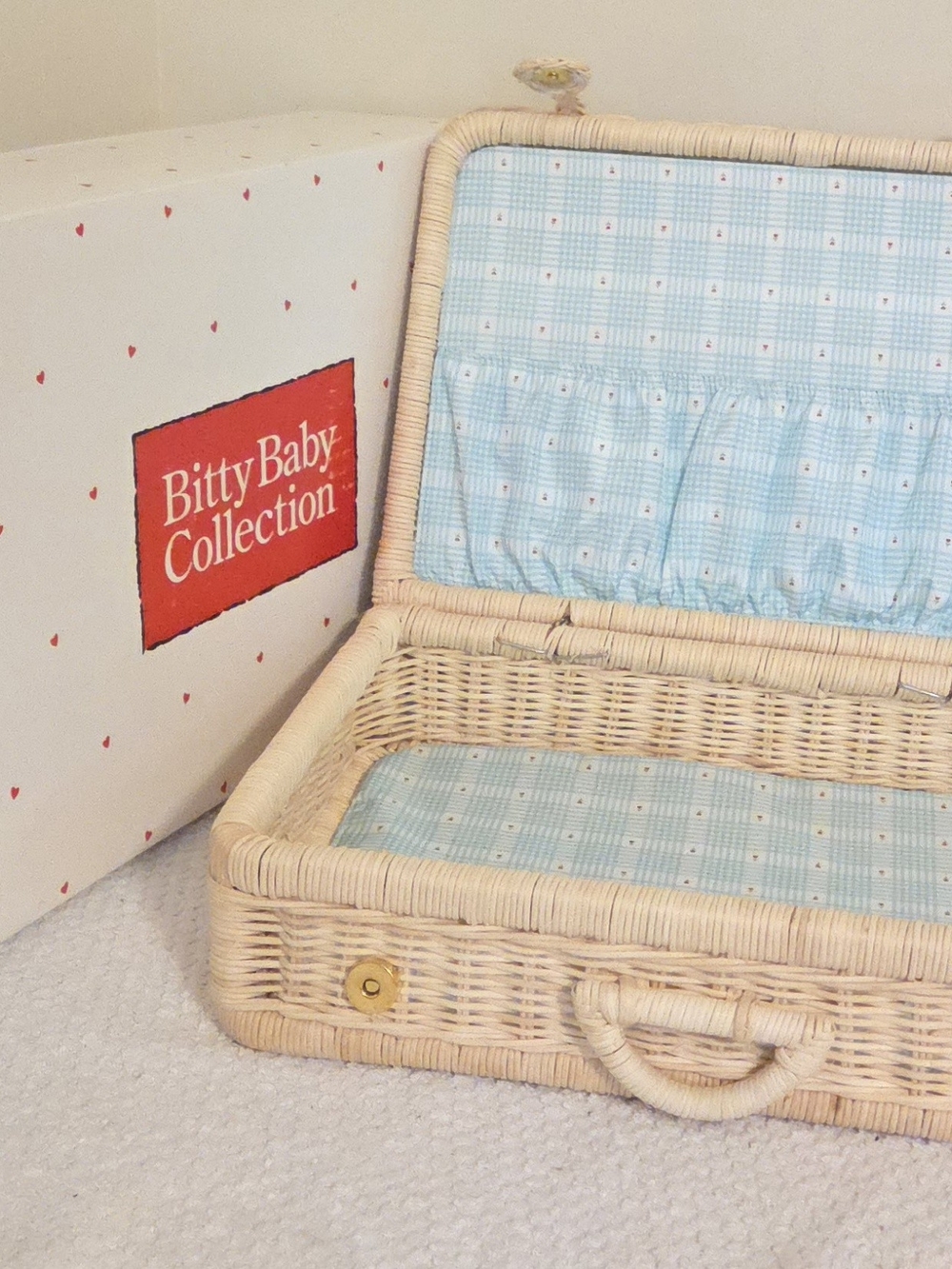American Girl Pleasant Company Wicker Storage With Box
